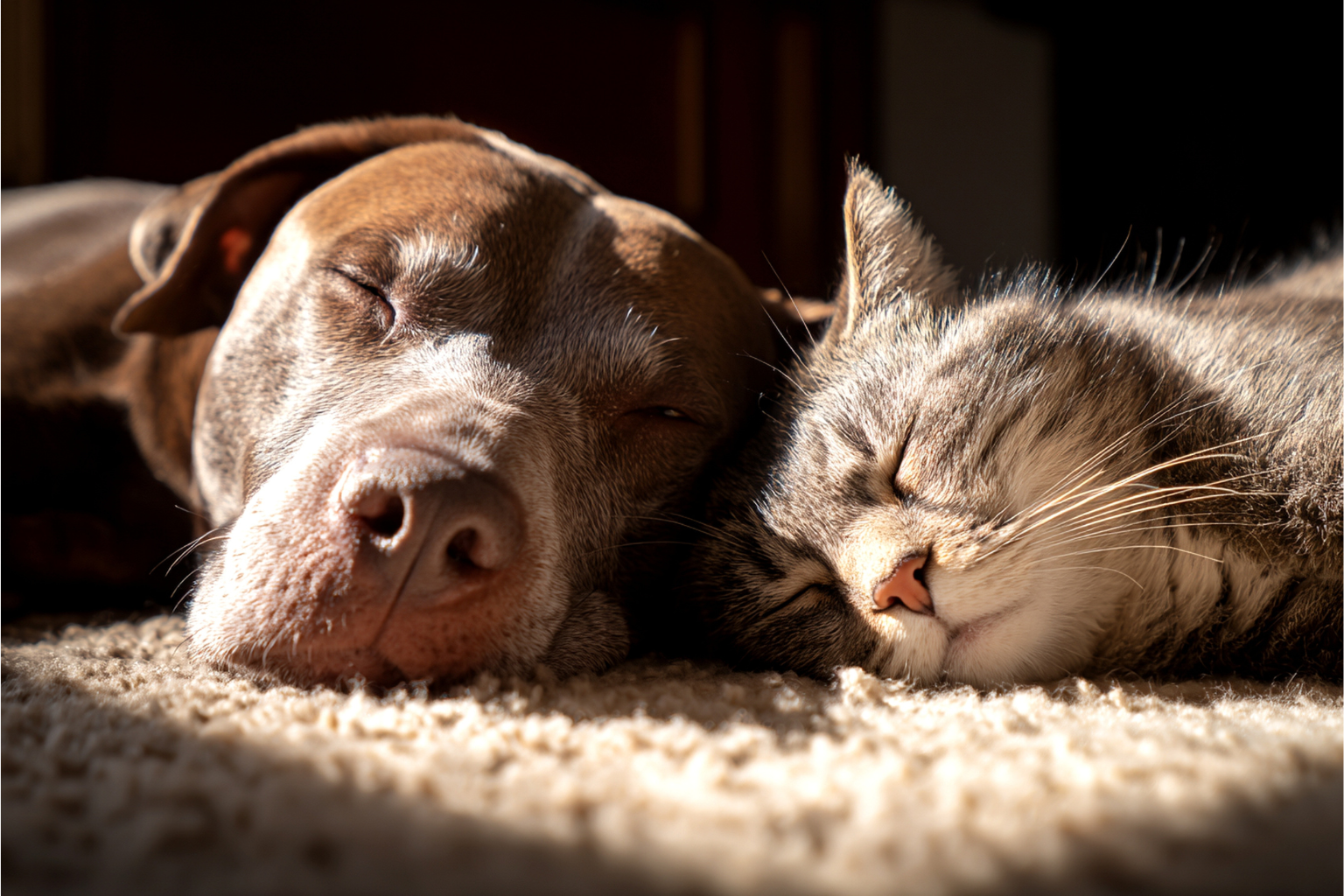 Hund_und_Katze_schlafend Hund und Katze schlafend